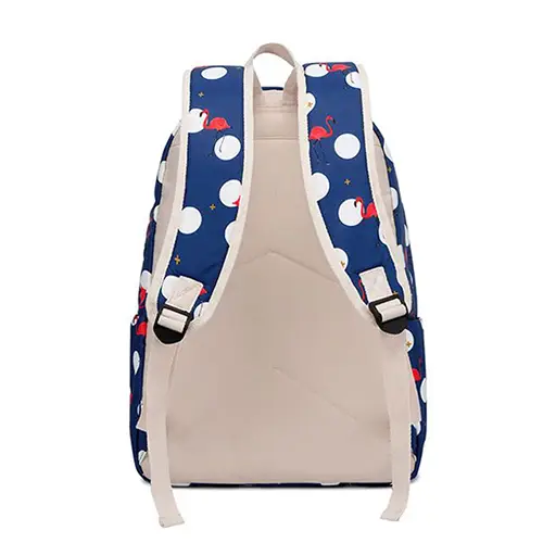 3-Piece Water-Resistant Student Backpack Set with Playful Polka Dot Design